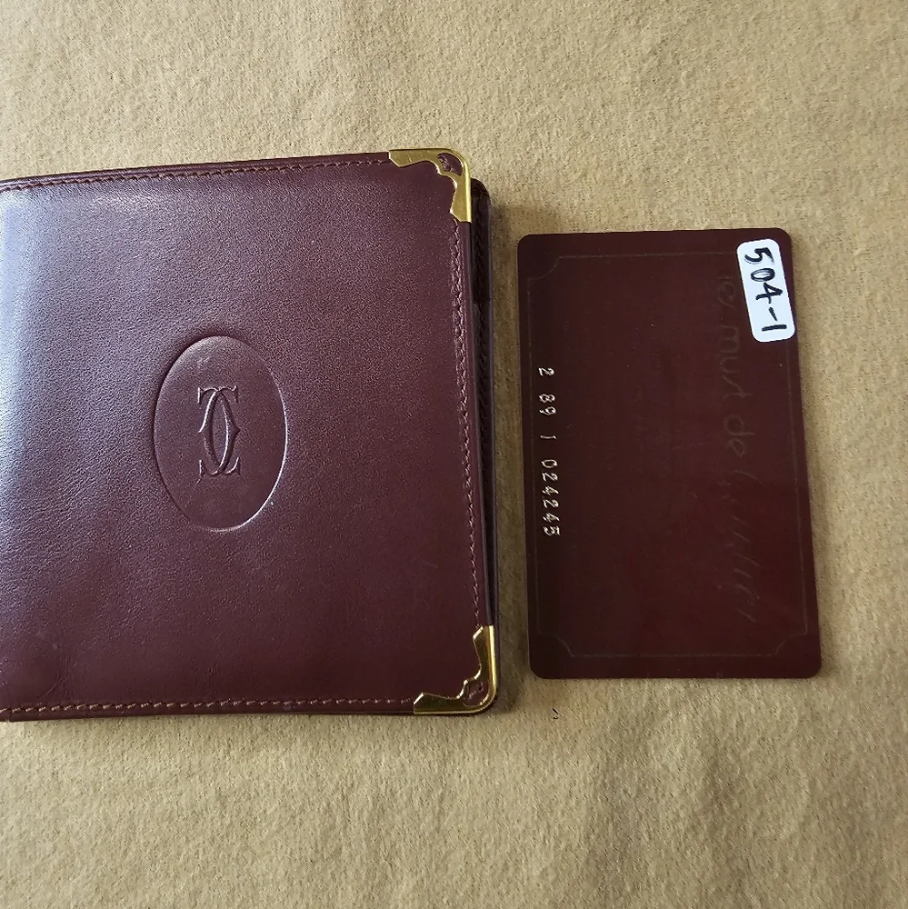Authentic Cartier wallet GG41 With Authenticity Card. - Picture 3 of 14